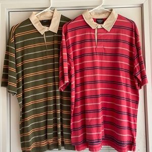 Woolrich Large Men’s Rugby Style Collared Shirts. Both are in Excellent Shape!
